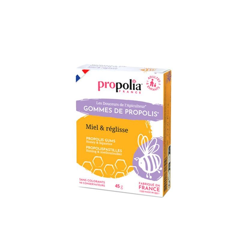 Gommes de Propolis - Miel & Réglisse - 45 g - Propolia