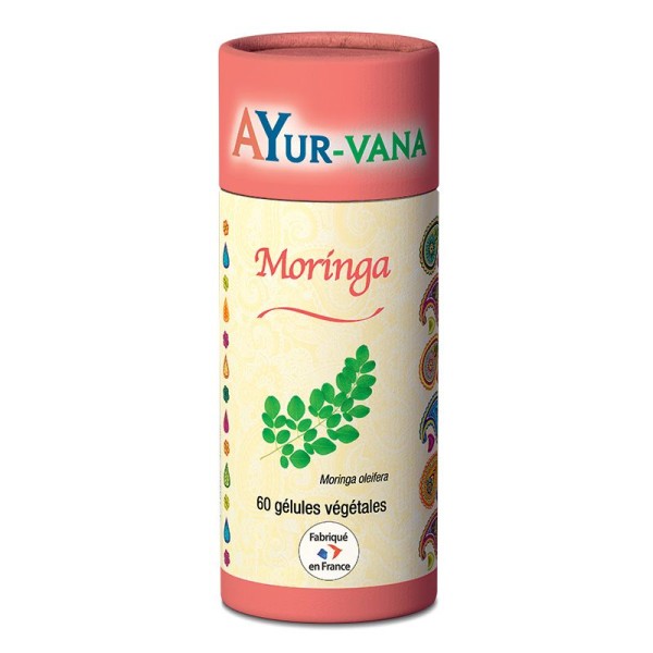 Moringa Bio - 60 Gélules - Energie & Système immunitaire - Ayur-Vana