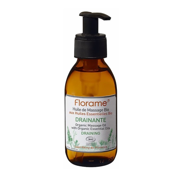 Huile de massage Drainante Bio - 120 ml - Florame
