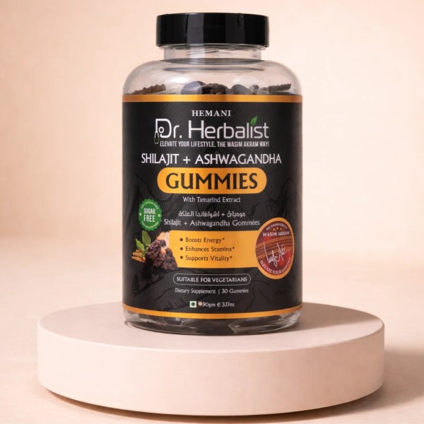 Gummies Shilajit & Ashwaghanda (Gommes) - 30 Gummies - Dr Herbalist Hemani