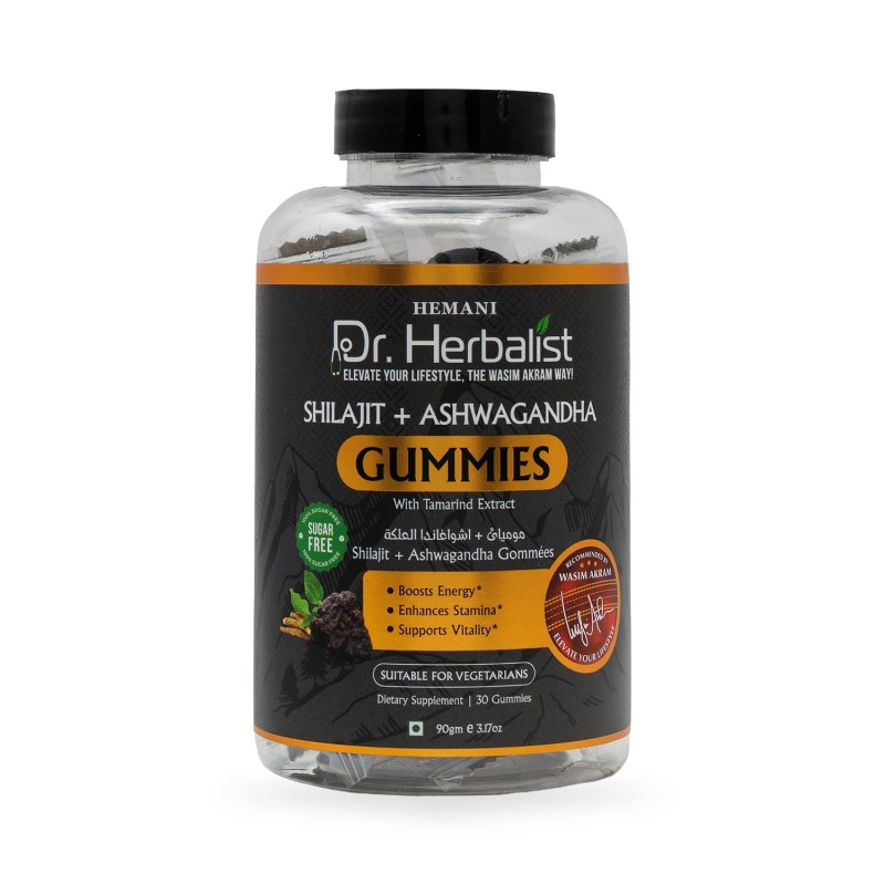 Gummies Shilajit & Ashwaghanda (Gommes) - 30 Gummies - Dr Herbalist Hemani