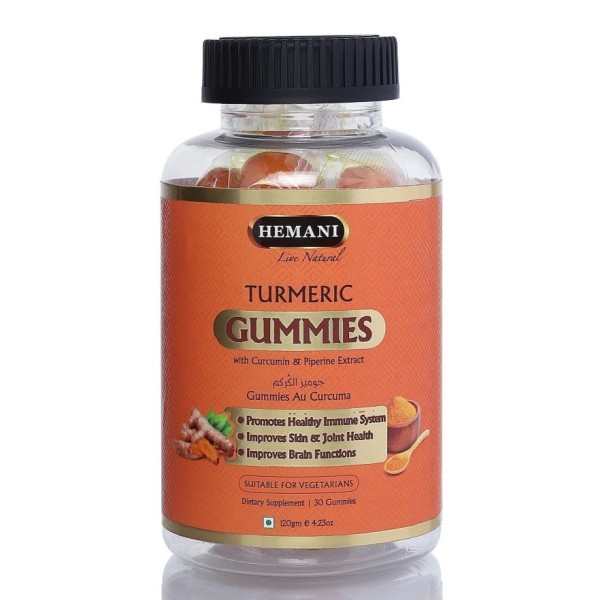 Gummies Curcuma (Tumeric) - Digestion et Bien-être - 30 Gommes - Dr Herbalist Hemani