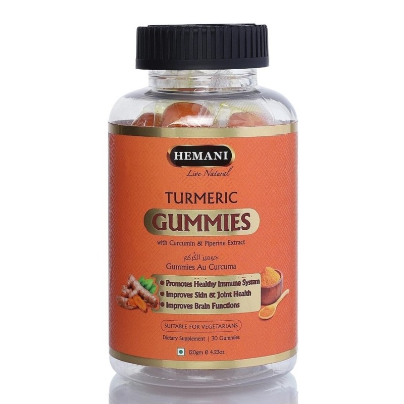Gummies Curcuma (Tumeric) - Digestion et Bien-être - 30 Gommes - Dr Herbalist Hemani