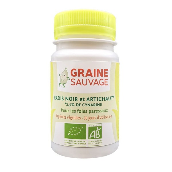 Radis Noir / Artichaut BIO - 60 Gélules - Graine Sauvage