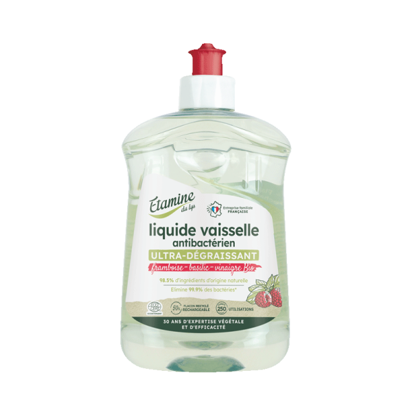 Liquide Vaisselle antibactérien - Ultra-dégraissant - 500 ml - Etamine du Lys