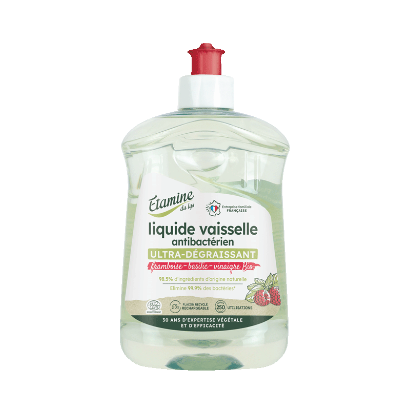 Liquide Vaisselle antibactérien - Ultra-dégraissant - 500 ml - Etamine du Lys