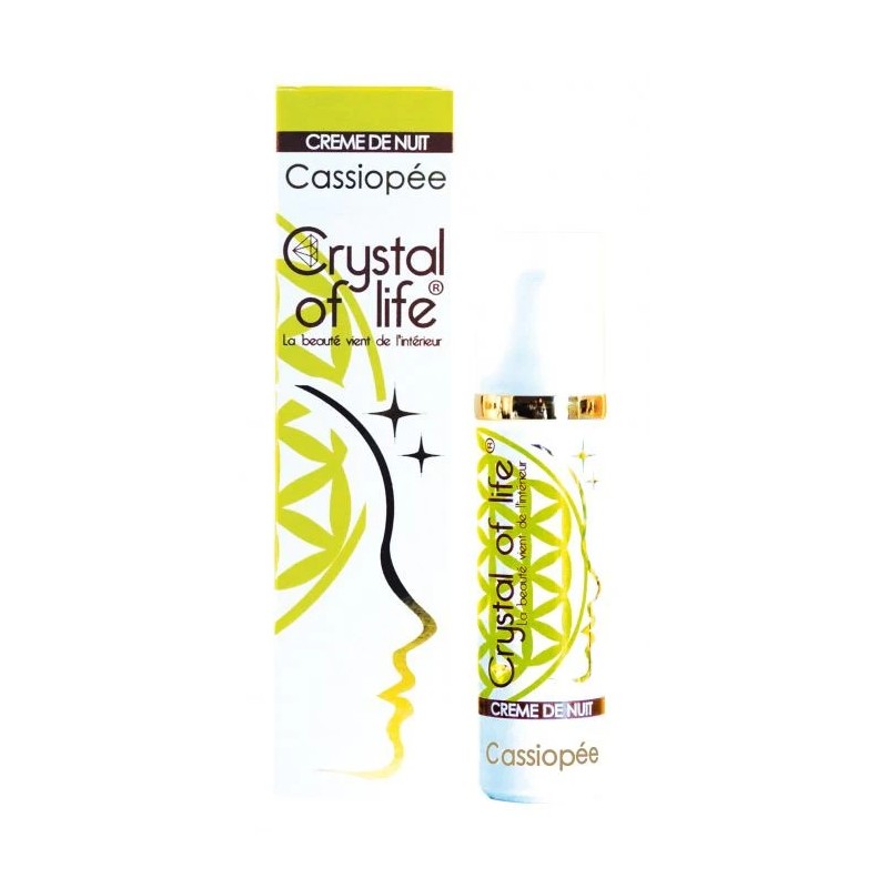 Crème de Nuit Cassiopée - Soin visage nuit - 50 ml - Crystal of Life