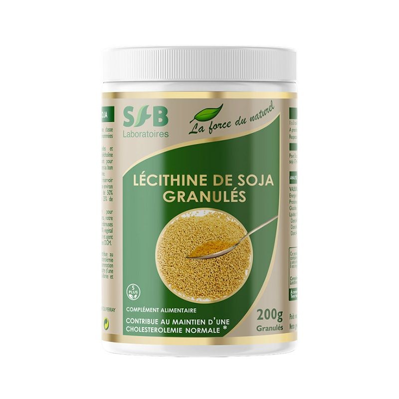 Lécithine de Soja Granulés - Cholestérol - 200g - SFB Laboratoires