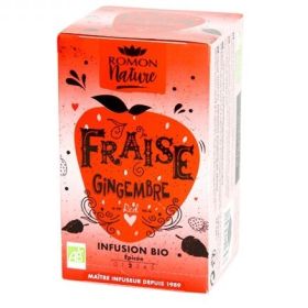 Infusion plaisir Fraise Gingembre Bio - Romon Nature