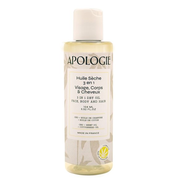 Huile Sèche 3-en-1 - Visage, corps et cheveux - 104ml - Apologie