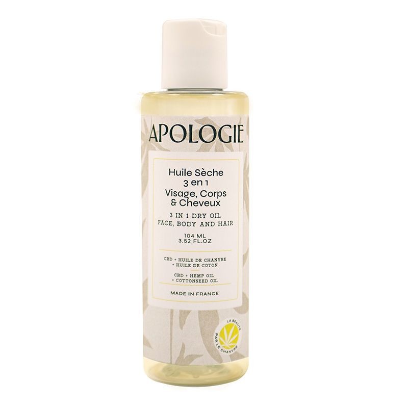 Huile Sèche 3-en-1 - Visage, corps et cheveux - 104ml - Apologie