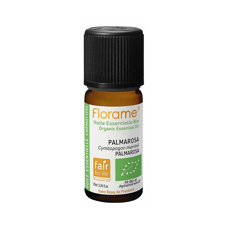 Huile Essentielle de Palmarosa Bio - 10 ml - Peau & Sérénité - Florame