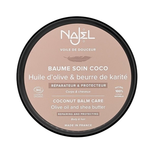 Baume soin Coco Bio - 100g - Réparateur & Correcteur - Najel