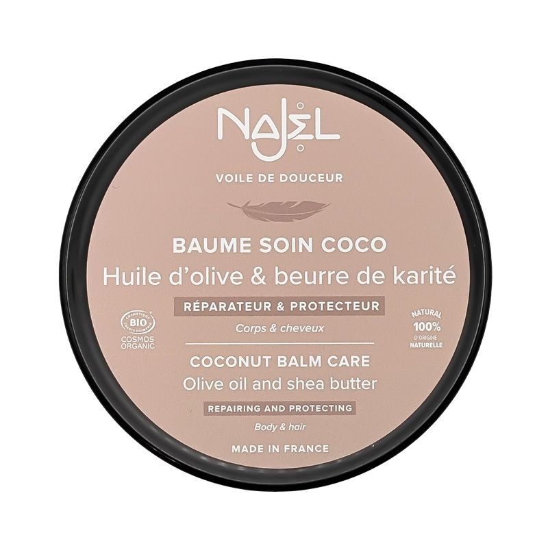 Baume soin Coco Bio - 100g - Réparateur & Correcteur - Najel