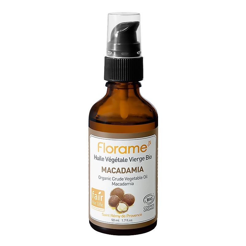 Huile Végétale de Macadamia Vierge Bio - 50 ml - Florame