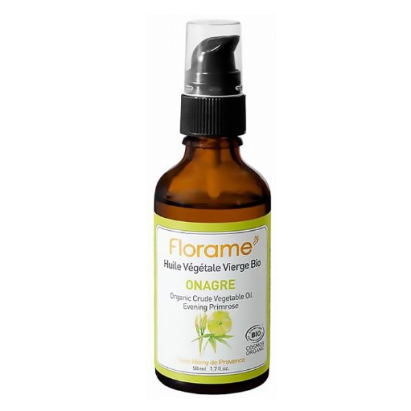Huile Végétale d'Onagre Vierge Bio - 50 ml - Florame