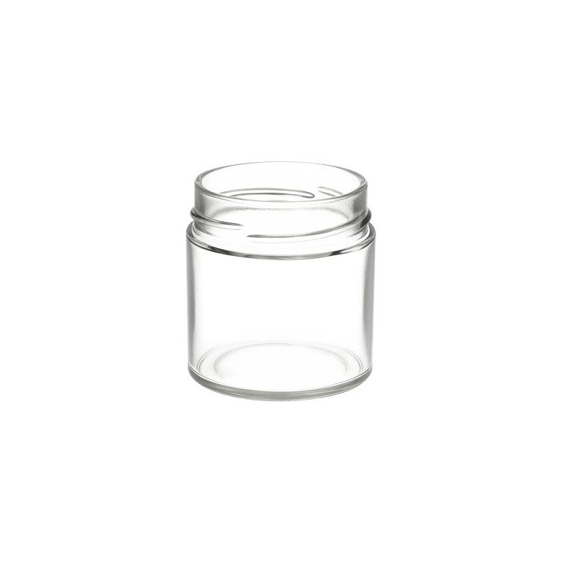Pot de miel 300g (212ml) vide + couvercle argenté 66mm Deep - (Cosmétique & alimentaire)