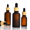 Flacon compte-gouttes en verre givré (50ml) + Bouchon pipette
