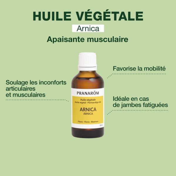 Huile Végétale Arnica Bio - 50ml - Pranarôm