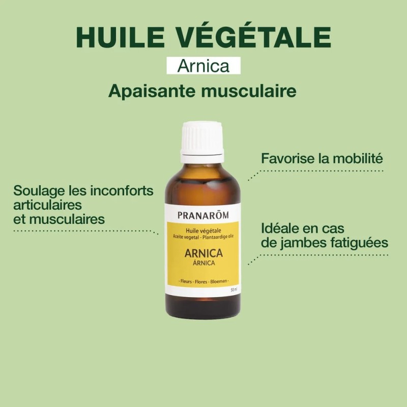 Huile Végétale Arnica Bio - 50ml - Pranarôm