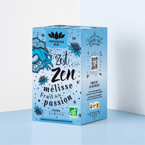 Infusion Plaisir Zest Zen Bio - Mélisse & Fruit de la passion - Romon Nature