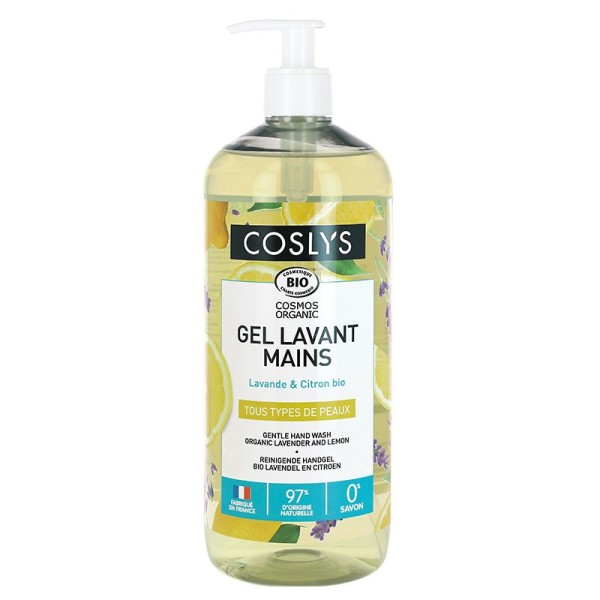 Gel Lavant Mains Bio Lavande Citron 300 ml/1 L - Coslys