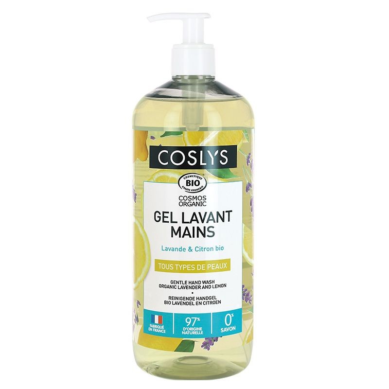Gel Lavant Mains Bio Lavande Citron 300 ml/1 L - Coslys