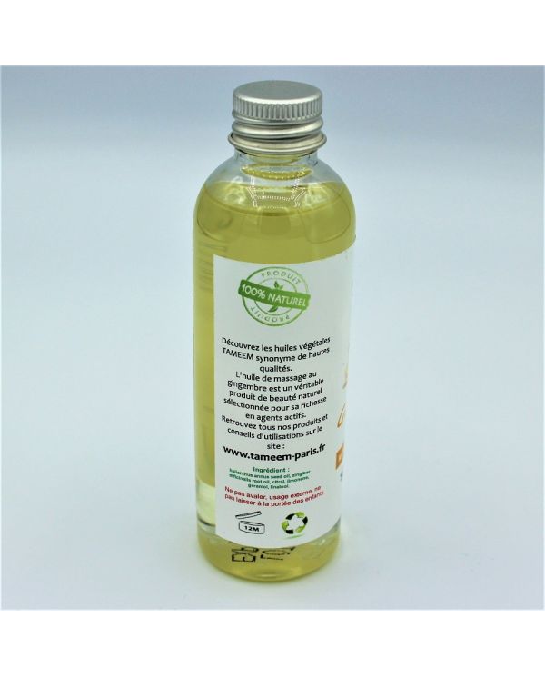 Huile de Gingembre (Ginger Oil) - 100 ml - 100% Naturelle - Tameem