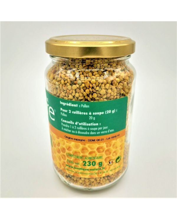 Pollen de Fleurs (d'Abeille) - 100% Naturel - 230g - Boutique Nature