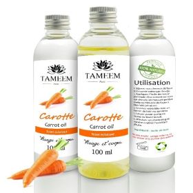 Huile de Carotte (Carrot Oil) - 100% Naturel - 100 ml - Tameem