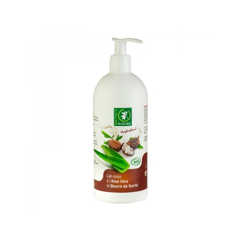 Lait Corps Bio à l'Aloe Vera et Beurre de Karité - 500 ml - Boutique Nature