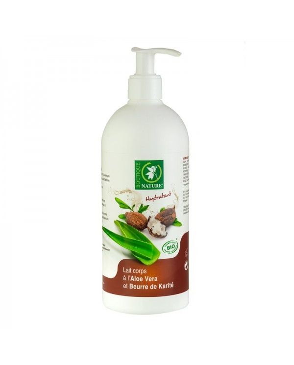 Lait Corps Bio à l'Aloe Vera et Beurre de Karité - 500 ml - Boutique Nature