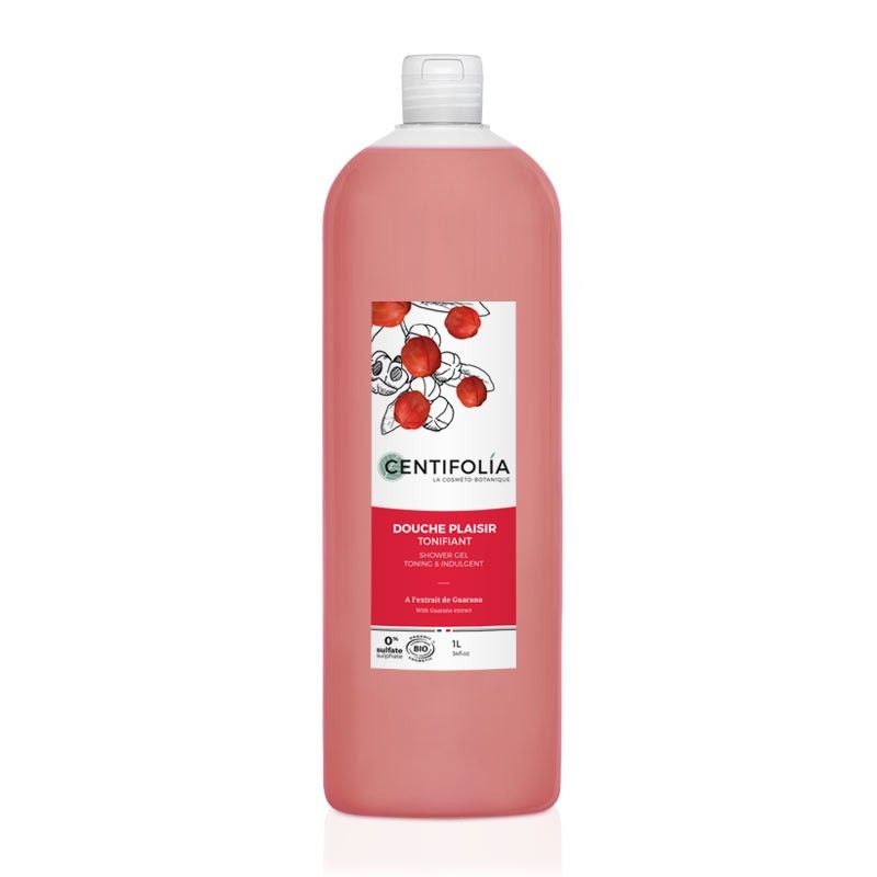 Gel Douche Plaisir Tonifiant Bio - Graines de Guarana - 1L - Centifolia Centifolia - 1