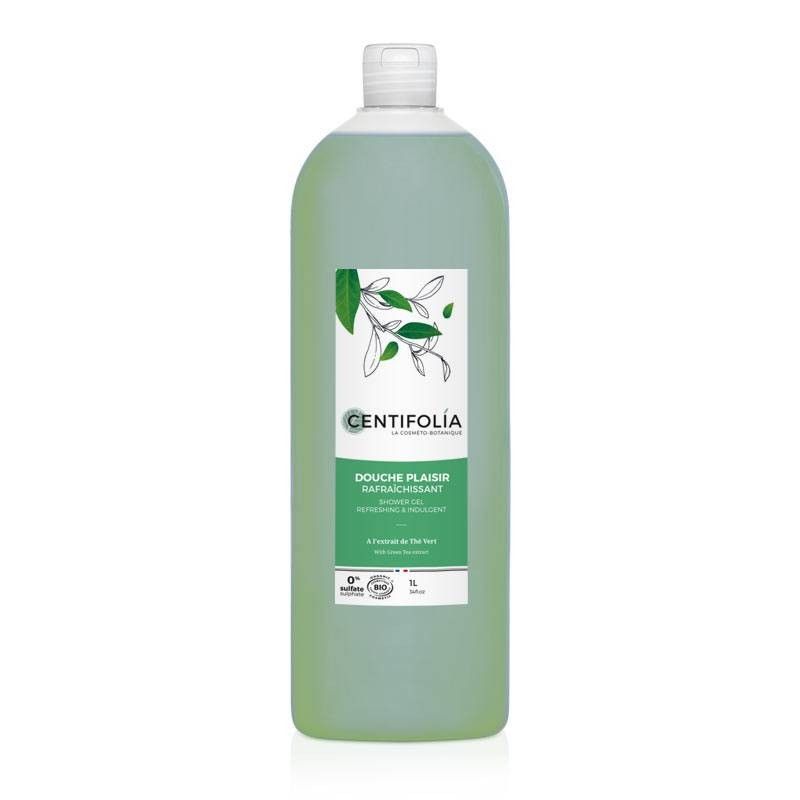 Gel Douche Plaisir Rafraîchissant Bio - Thé Vert - 1L - Centifolia