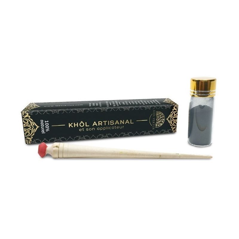 Khôl Artisanal + Applicateur - 100% naturel - 1001 Vertus