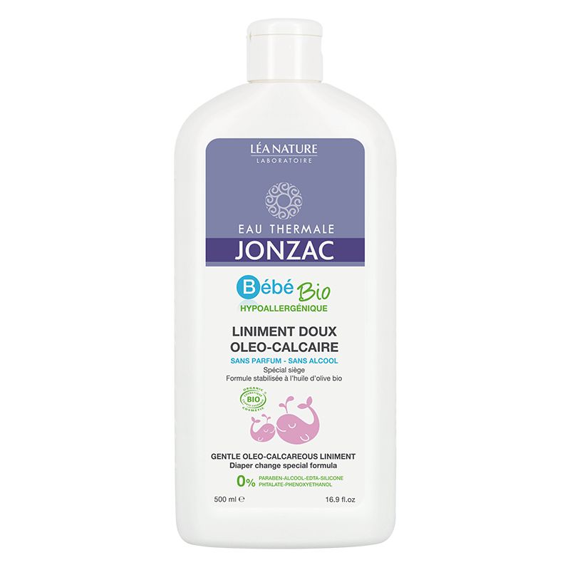 Liniment Bio Doux Oléo-Calcaire Bébé - Hypoallergénique - 500ml - Eau Thermale Jonzac (LEA NATURE)