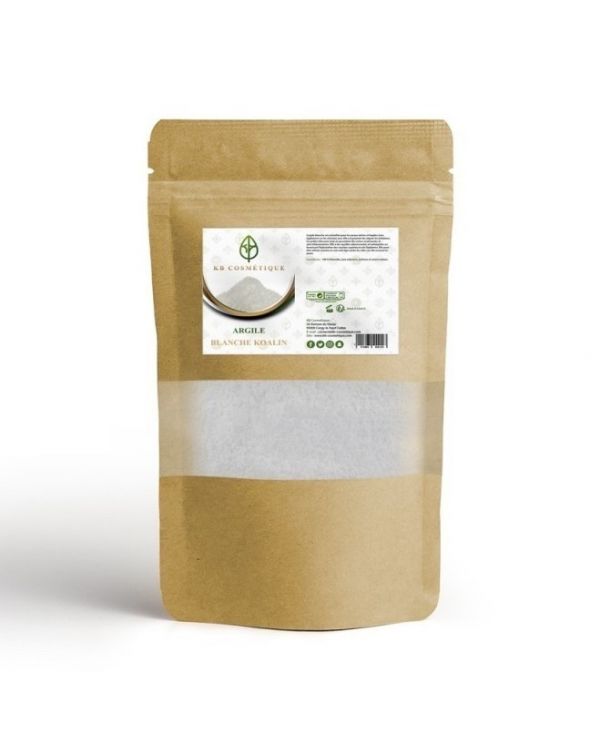 Argile Blanche (Kaolin) en poudre - 100% Naturel - 200g - KB Cosmétique