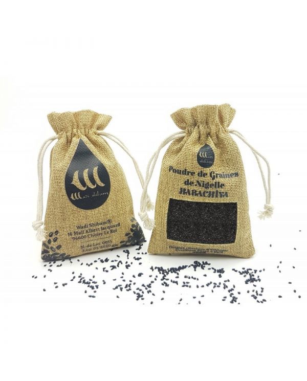 Poudre de Graines de Nigelle (Habachiya - Cumin Noir) d'Éthiopie - 100% Naturelles - 100g - Wadi Shibam