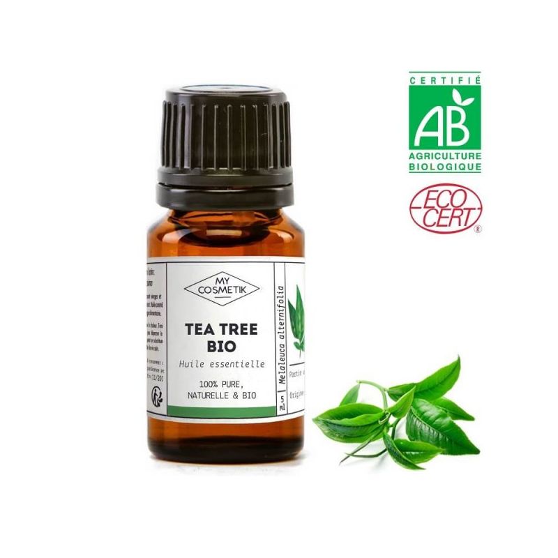 Huile essentielle de Tea tree BIO (Arbre à Thé) 10 ml - MyCosmetik MyCosmetik - 1