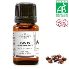 Huile essentielle de clou de girofle BIO (AB) 10 ml - MyCosmetik