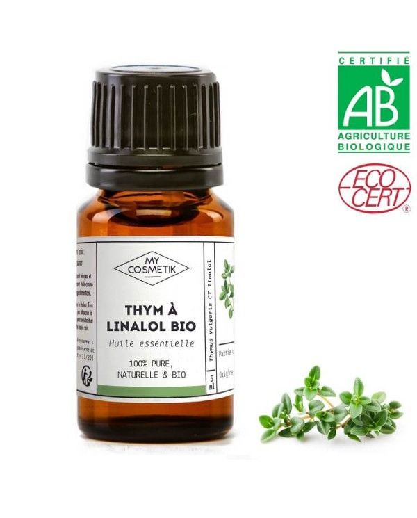 Huile essentielle de thym à linalol BIO (AB) 10 ml - MyCosmetik