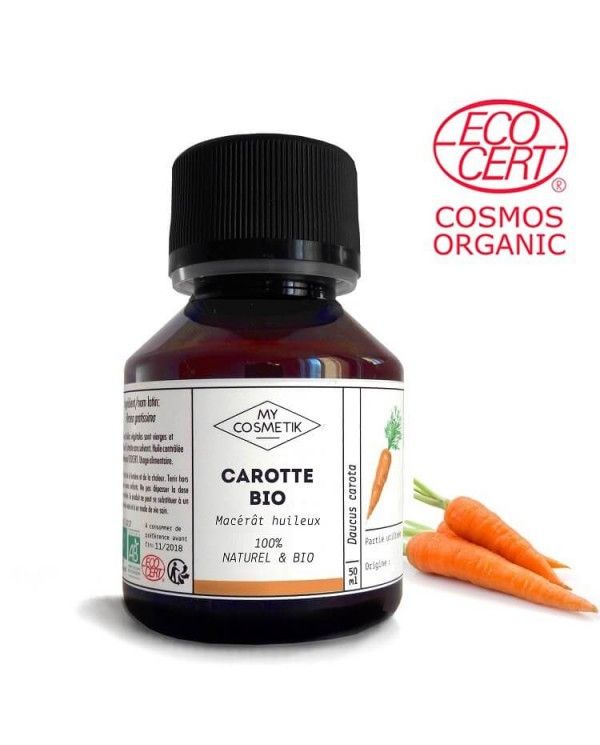 Macérât huileux de Carotte BIO (AB) 125 ml - MyCosmetik