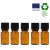 Lot de 5 flacons 10 ml en verre avec codigoutte